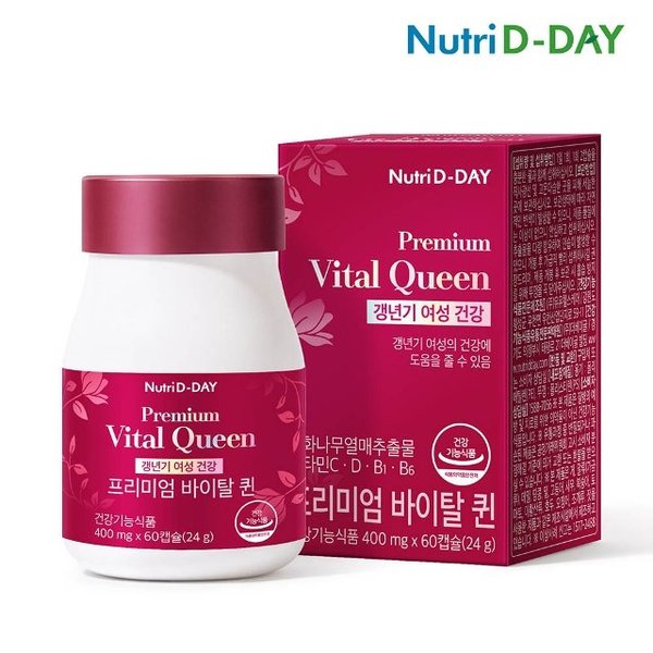 뉴트리디데이 갱년기 회화나무열매추출물 바이탈퀸 60캡슐 x 1병