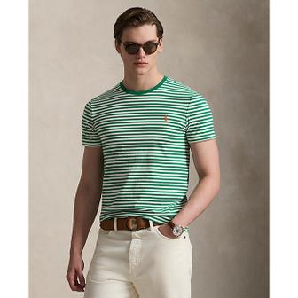 폴로 랄프 로렌 남성 커스텀 슬림핏 스트라이프 저지 티셔츠(MNPOTSH1N823131999)
