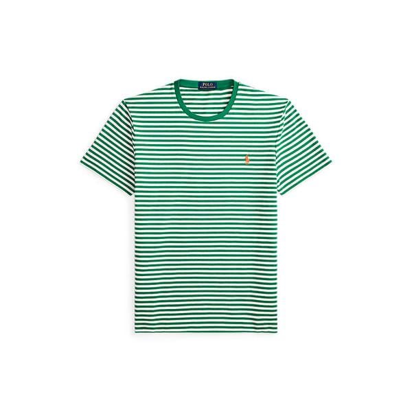 남성 커스텀 슬림핏 스트라이프 저지 티셔츠(MNPOTSH1N823131999)