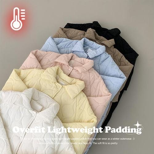 더핑크 / 리슈 오버핏 퍼안감 경량 퀄팅 패딩 (6color)