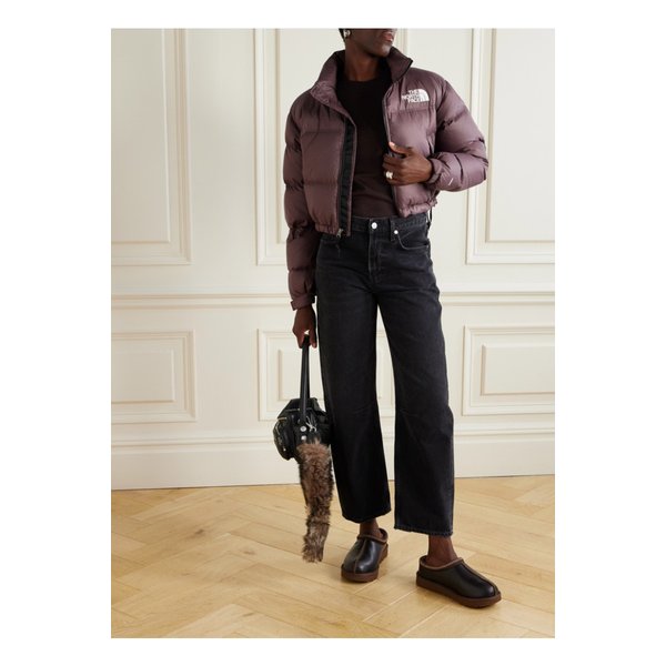 눕시 크롭 립스탑 다운 재킷 바이올렛 46376663162969348