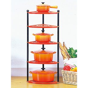 Creuset) IH 르 크루제(Le 주물 법랑 냄비 냄비 스탠드 매트 블랙 가스 오븐 대응 [일본 정규