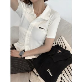 25FW 여성 탈라스 버튼업 폴로 셔츠 2색 택1 A4Z8HC48 A4Z8HBLK