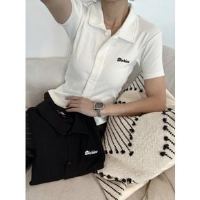 25FW 여성 탈라스 버튼업 폴로 셔츠 2색 택1 A4Z8HC48 A4Z8HBLK