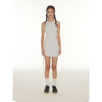 디어스토커 KELLY CUT-OUT SLEEVELESS DRESS - GREY