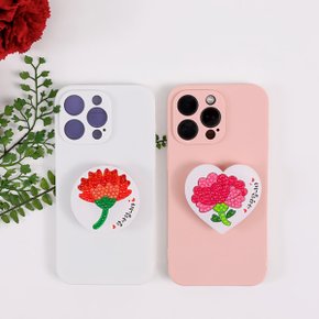 카네이션 보석십자수 스마트톡 만들기 DIY 공예 패키지