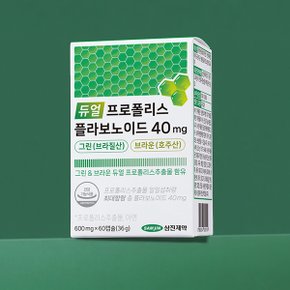 듀얼 프로폴리스 플라보노이드 40mg 그린 브라질산 브라운 호주산 2박스 (120캡슐)
