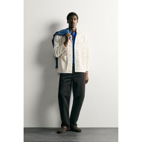 ZARA 자라 릴렉스드 핏 포켓 자켓 재킷 에크루 8062355712 8062355 1273563