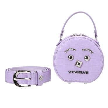 V12 CROCO-EMBO COWHIDE FACE BELT BAG_V21C5AC621_VO