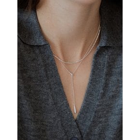 [Silver 925] Double Drop Necklace