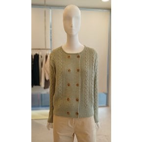 [여주점] [더 아이잗] 여성 케이블 믹스 더블 버튼 가디건(IPBM1CD741)