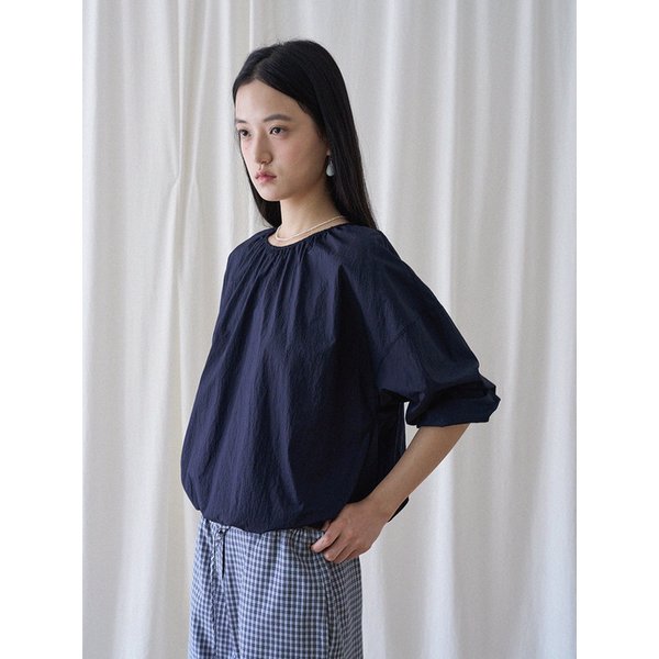 Light Gathered Top (Navy)