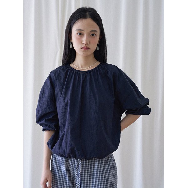 Light Gathered Top (Navy)