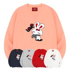 3M 부클래빗 맨투맨 남녀공용 S~4XL 빅사이즈