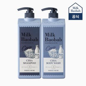 세라 샴푸 1200ml+세라 바디워시 1200ml(화이트머스크)