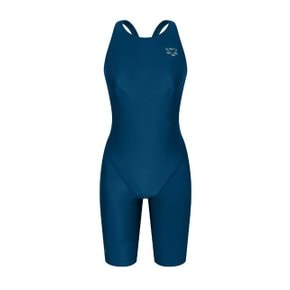 여성 실내수영복 슬리크 4부 반신 레이서백 (A3FL1LH01GRN)(브라캡별도)