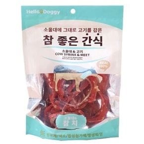 헬로도기 강아지 간식 육포 애견 간식 소울대참치 80g