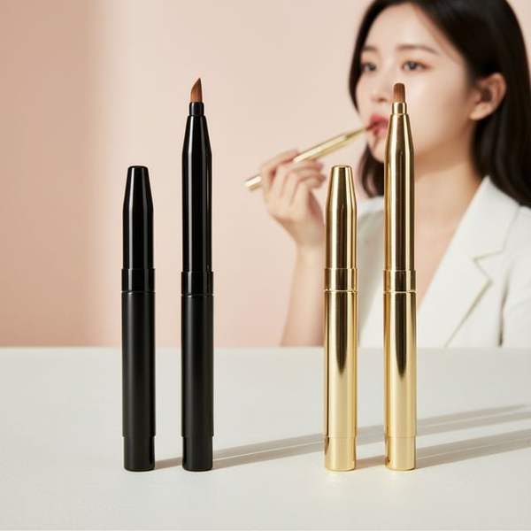확대된 대표 휴대용 립메이크업 컨실러 브러시 립스틱 어플리케이터