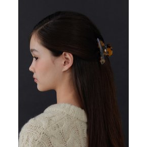 classic jelly autumn color hair clip