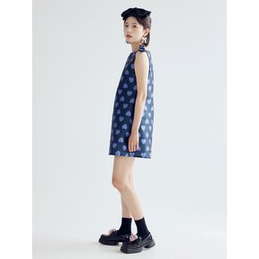 RIBBON MINI DRESS - NAVY