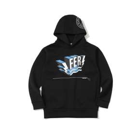 U FR 3D LOGO POINT HOODIE 블랙 EVR LS1FC06U BK