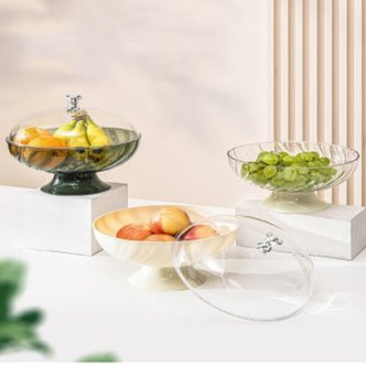 뚜껑있는 높은채반 세련된디자인 고퀼리티 야채 과일 튀김 원형 채반 용기