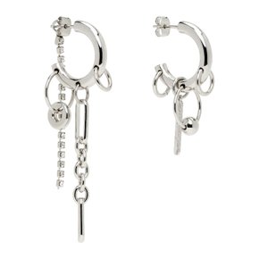 저스틴 클렌퀏 아이리스 크리스탈 이어링 IRIS CRYSTAL EARRINGS Palladium