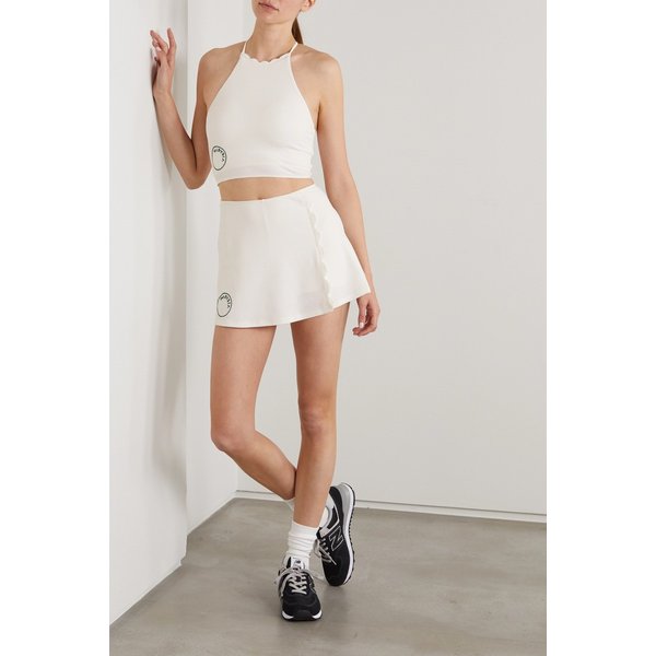 스테피 스캘럽 스트레치 시어서커 스포츠 브라 6630340699374504