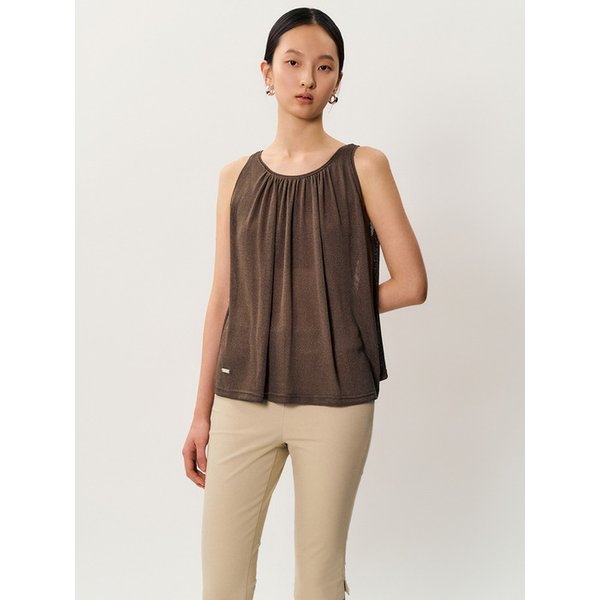 vinny linen sleeveless _ Brown