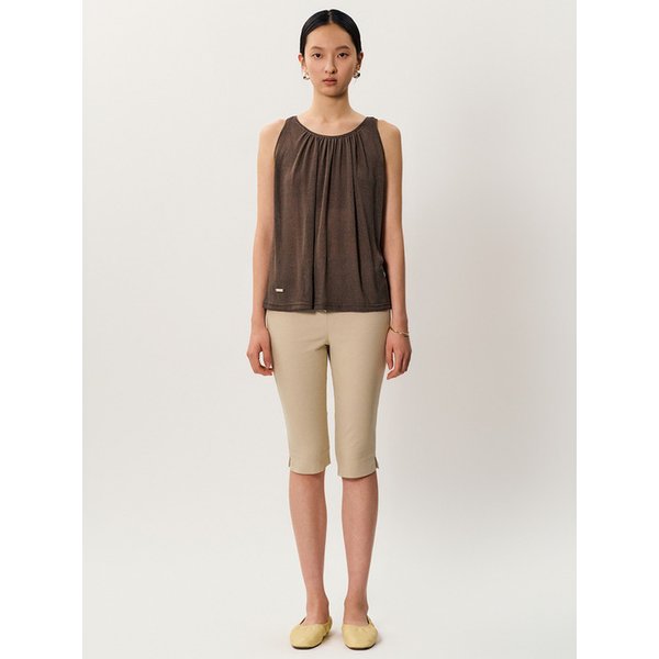 vinny linen sleeveless _ Brown