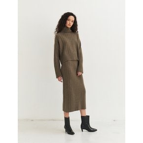 RTW TASMANIA WOOL RIBBED KNIT SKIRT_3COLORS