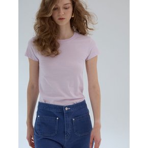 Basic Slim T-shirt _ Purple