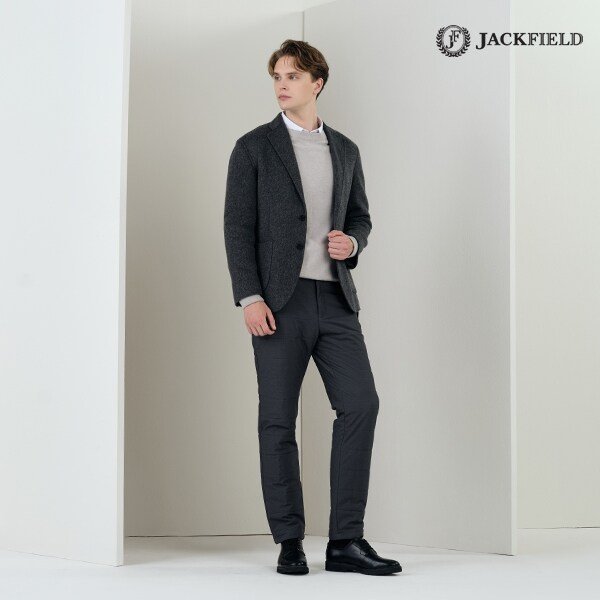 [1종]남성 모엔드 히트 패딩 팬츠_그레이체크