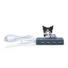 산리오 슬림 USB 허브 크로미 크로미 짱 kuromi 6 × 9.5 × 3cm 캐릭터 327484 SANRIO