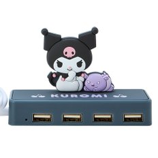 산리오 슬림 USB 허브 크로미 크로미 짱 kuromi 6 × 9.5 × 3cm 캐릭터 327484 SANRIO