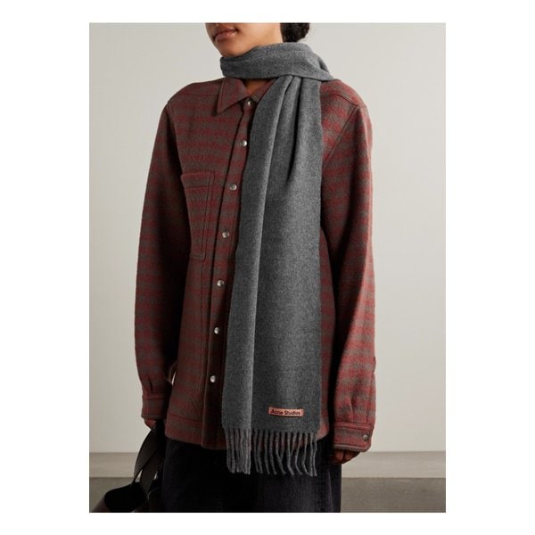 프린지 울 스카프 그레이 1647597294241082