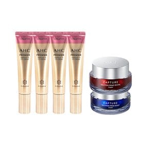 [ 홈쇼핑 최신상 ] AHC 아이크림 앰플인 코어 리프팅 40ml 4개+캡처크림2종