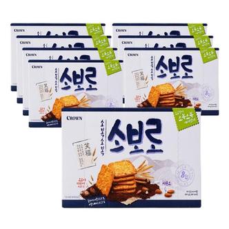  크라운 소복소복 소보로 쿠키 (8봉입) 240g x 8개