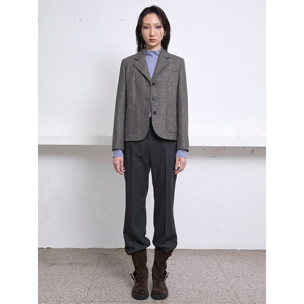 Back Detail Regular Fit Jacket  Ash (KE5911M034)