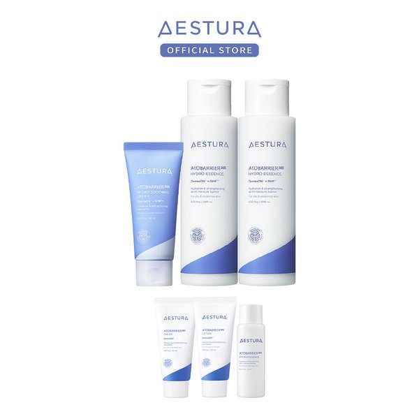 [단독]에스트라 아토베리어365 하이드로 에센스 200ml 2개+수딩크림  60ml 1개