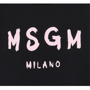 오늘출발 26SS MSGM 키즈 로고 반팔 티셔츠 S6MSJUTH001 110/88-K