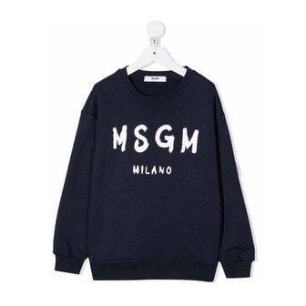 MSGM 21FW 키즈 여성 로고 프린트 맨투맨 MS027672 160