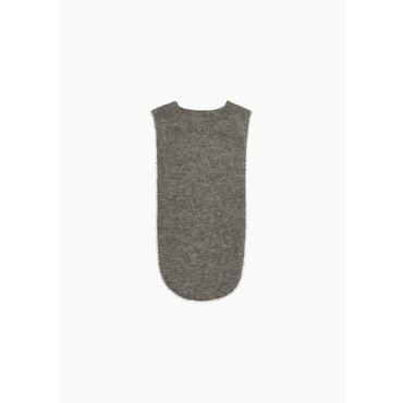 샵아모멘토 블레스 25FW Front Line Sweater 2, Grey