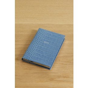 스마이슨 파나마 마라 2024 크로크-이펙트 가죽 위클리 다이어리 라이트 블루 1647597313974325