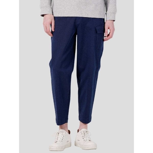 남자 허벅지절개라인 허리 E-BAND 세미 배기팬츠 CXS25FWPT912 NAV