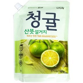 참그린 청귤 산뜻설거지 리필 1kg