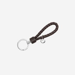 보테가 베네타 로고 태그 키링 에스프레소 Bottega Veneta Logo Tag Keyring Espresso