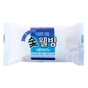 버블 목초액함유 숯웰빙 세탁비누 240g 표백+살균비누