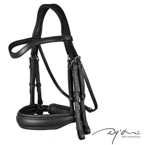 [DYON] Matte Large Crank Noseband Double Bridle 승마용 대륵굴레