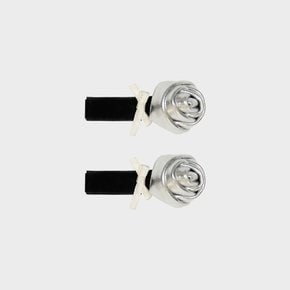 [2EA 1SET] VELVET CORSAGE PIN SET_SILVER